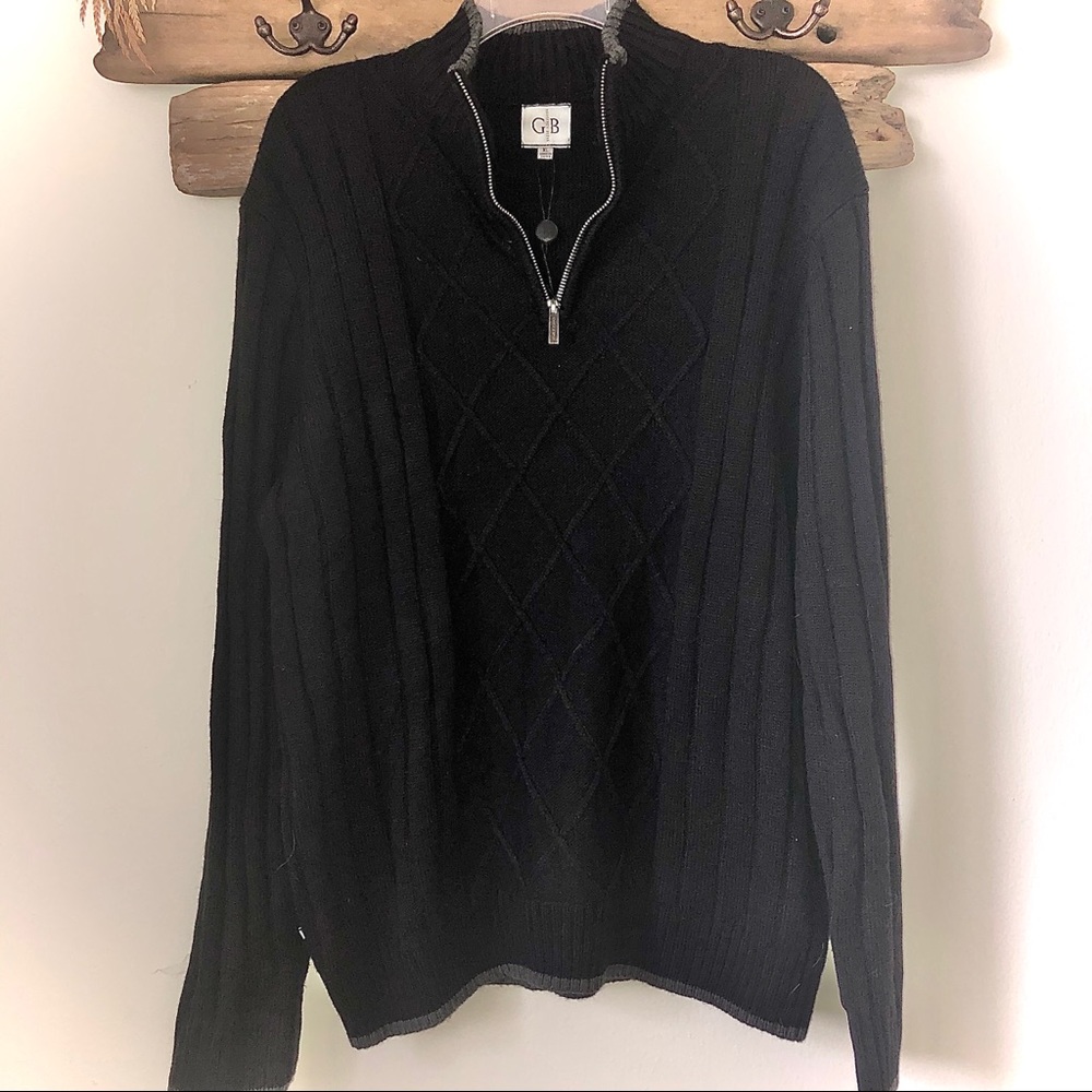 Men’s Geoffrey Beene Quarter Zip Sweater